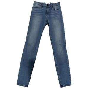 FRAME Le High Skinny Jeans Womens Size 25 Medium Wash Denim